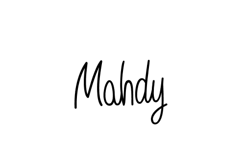 Design your own signature with our free online signature maker. With this signature software, you can create a handwritten (Angelique-Rose-font-FFP) signature for name Mahdy. Mahdy signature style 5 images and pictures png