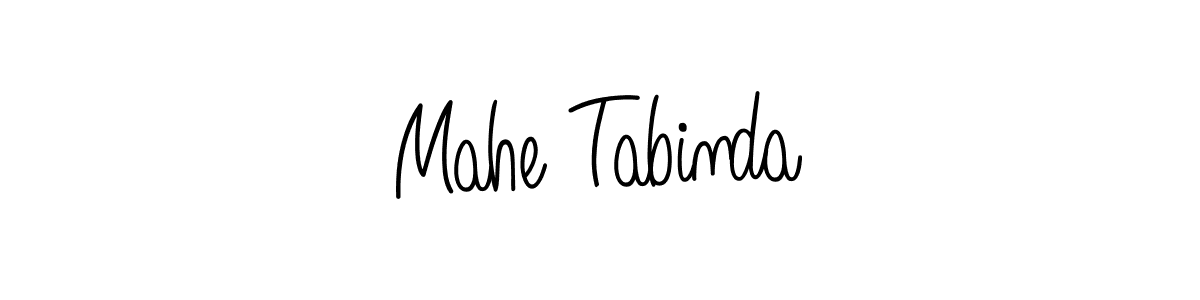 Also we have Mahe Tabinda name is the best signature style. Create professional handwritten signature collection using Angelique-Rose-font-FFP autograph style. Mahe Tabinda signature style 5 images and pictures png