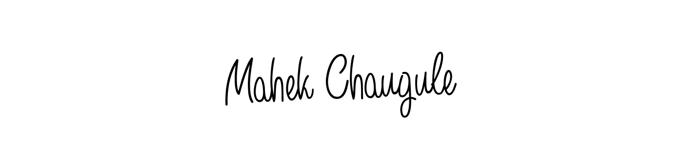 Make a beautiful signature design for name Mahek Chaugule. With this signature (Angelique-Rose-font-FFP) style, you can create a handwritten signature for free. Mahek Chaugule signature style 5 images and pictures png