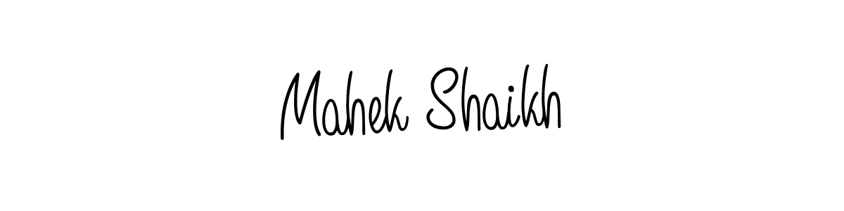 Once you've used our free online signature maker to create your best signature Angelique-Rose-font-FFP style, it's time to enjoy all of the benefits that Mahek Shaikh name signing documents. Mahek Shaikh signature style 5 images and pictures png