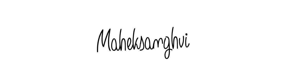 Maheksanghvi stylish signature style. Best Handwritten Sign (Angelique-Rose-font-FFP) for my name. Handwritten Signature Collection Ideas for my name Maheksanghvi. Maheksanghvi signature style 5 images and pictures png