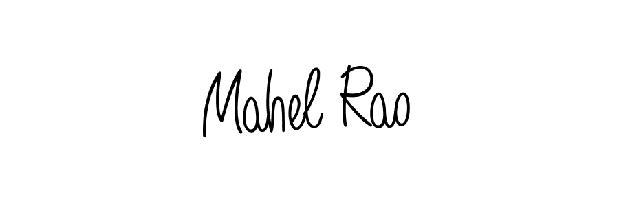 How to make Mahel Rao name signature. Use Angelique-Rose-font-FFP style for creating short signs online. This is the latest handwritten sign. Mahel Rao signature style 5 images and pictures png