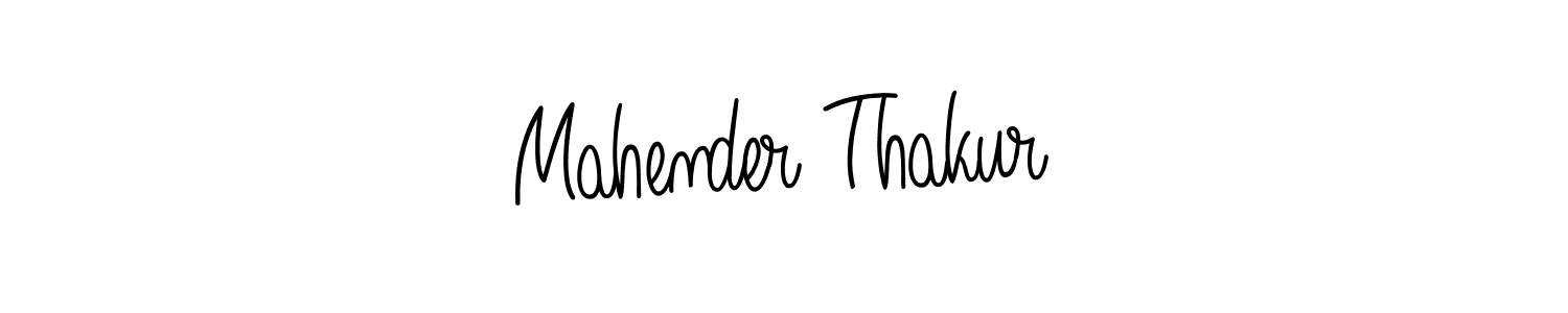 Create a beautiful signature design for name Mahender Thakur. With this signature (Angelique-Rose-font-FFP) fonts, you can make a handwritten signature for free. Mahender Thakur signature style 5 images and pictures png