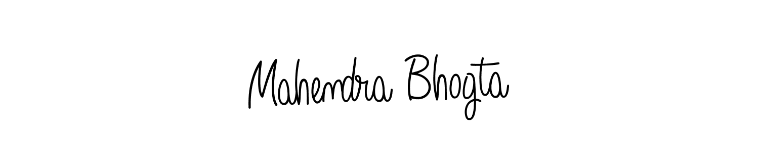 Use a signature maker to create a handwritten signature online. With this signature software, you can design (Angelique-Rose-font-FFP) your own signature for name Mahendra Bhogta. Mahendra Bhogta signature style 5 images and pictures png