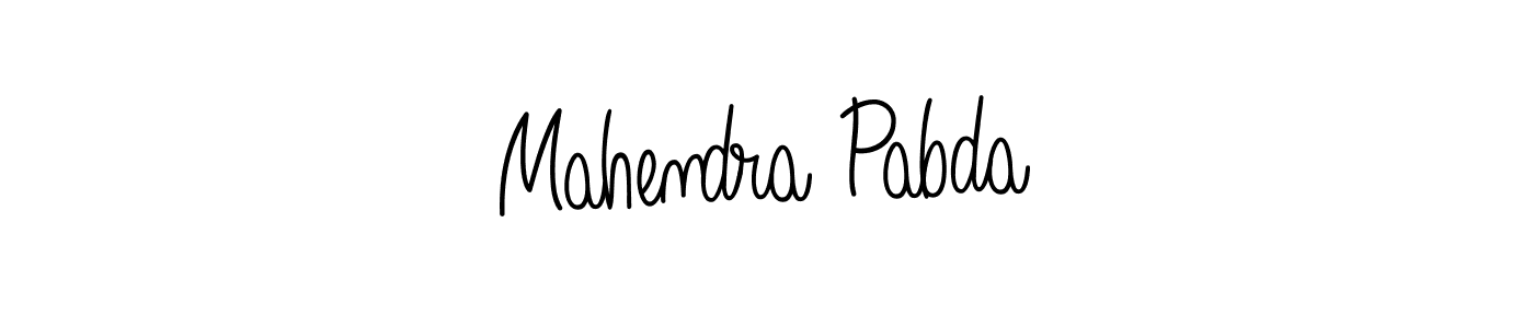 Mahendra Pabda stylish signature style. Best Handwritten Sign (Angelique-Rose-font-FFP) for my name. Handwritten Signature Collection Ideas for my name Mahendra Pabda. Mahendra Pabda signature style 5 images and pictures png