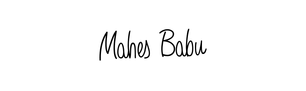 You should practise on your own different ways (Angelique-Rose-font-FFP) to write your name (Mahes Babu) in signature. don't let someone else do it for you. Mahes Babu signature style 5 images and pictures png