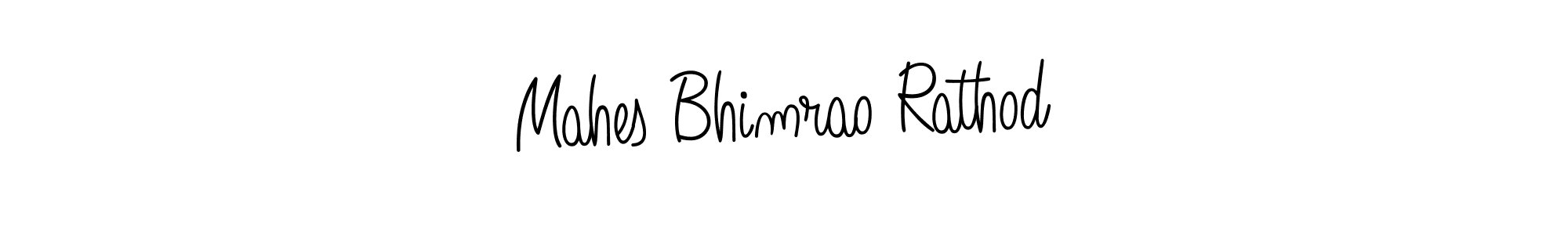 Use a signature maker to create a handwritten signature online. With this signature software, you can design (Angelique-Rose-font-FFP) your own signature for name Mahes Bhimrao Rathod. Mahes Bhimrao Rathod signature style 5 images and pictures png
