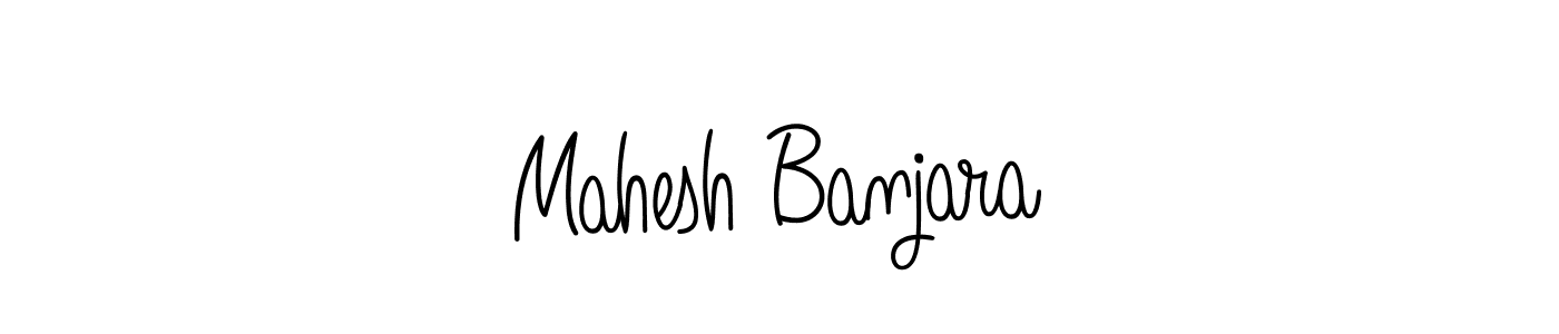 Mahesh Banjara stylish signature style. Best Handwritten Sign (Angelique-Rose-font-FFP) for my name. Handwritten Signature Collection Ideas for my name Mahesh Banjara. Mahesh Banjara signature style 5 images and pictures png