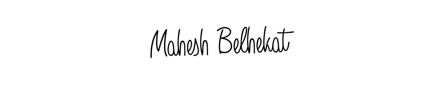 Design your own signature with our free online signature maker. With this signature software, you can create a handwritten (Angelique-Rose-font-FFP) signature for name Mahesh Belhekat. Mahesh Belhekat signature style 5 images and pictures png