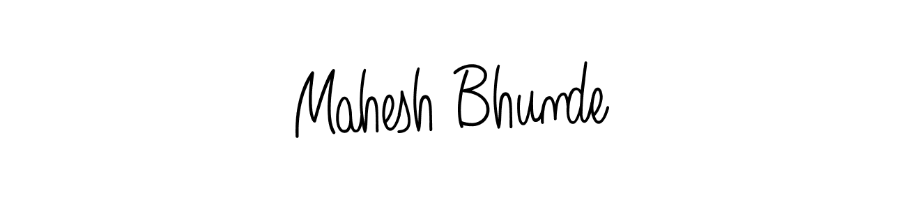 Use a signature maker to create a handwritten signature online. With this signature software, you can design (Angelique-Rose-font-FFP) your own signature for name Mahesh Bhunde. Mahesh Bhunde signature style 5 images and pictures png