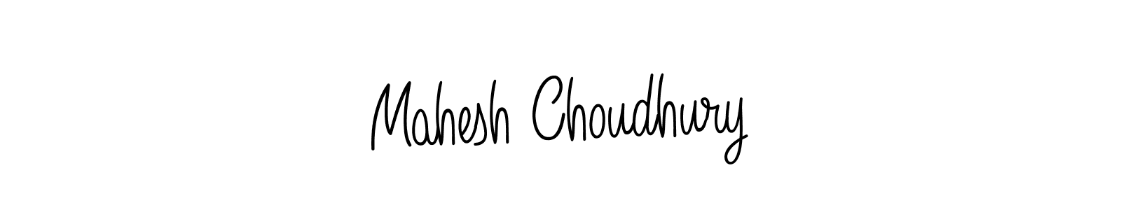How to make Mahesh Choudhury name signature. Use Angelique-Rose-font-FFP style for creating short signs online. This is the latest handwritten sign. Mahesh Choudhury signature style 5 images and pictures png