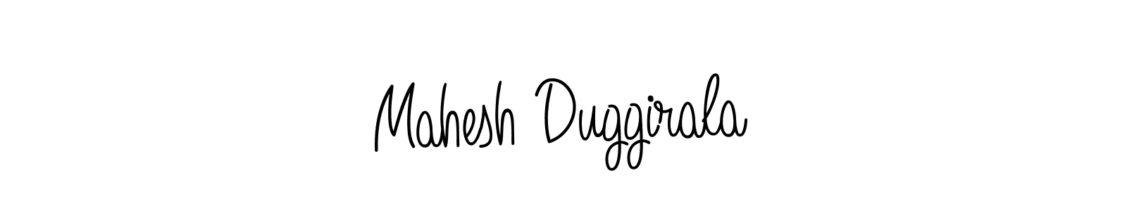 Use a signature maker to create a handwritten signature online. With this signature software, you can design (Angelique-Rose-font-FFP) your own signature for name Mahesh Duggirala. Mahesh Duggirala signature style 5 images and pictures png