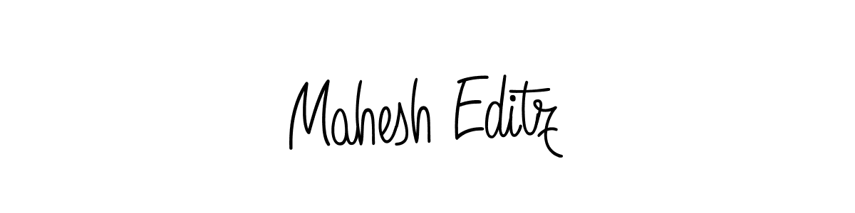 How to make Mahesh Editz signature? Angelique-Rose-font-FFP is a professional autograph style. Create handwritten signature for Mahesh Editz name. Mahesh Editz signature style 5 images and pictures png