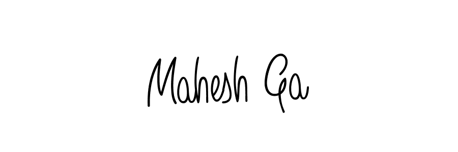 Design your own signature with our free online signature maker. With this signature software, you can create a handwritten (Angelique-Rose-font-FFP) signature for name Mahesh Ga. Mahesh Ga signature style 5 images and pictures png