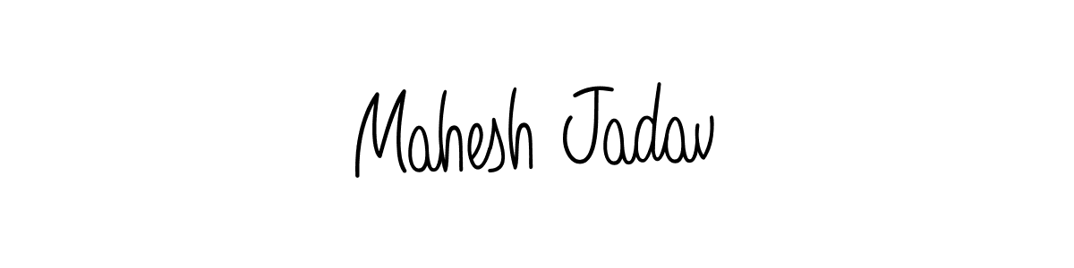 Mahesh Jadav stylish signature style. Best Handwritten Sign (Angelique-Rose-font-FFP) for my name. Handwritten Signature Collection Ideas for my name Mahesh Jadav. Mahesh Jadav signature style 5 images and pictures png