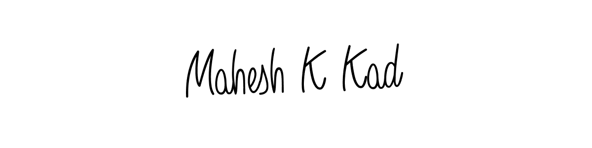 Mahesh K Kad stylish signature style. Best Handwritten Sign (Angelique-Rose-font-FFP) for my name. Handwritten Signature Collection Ideas for my name Mahesh K Kad. Mahesh K Kad signature style 5 images and pictures png