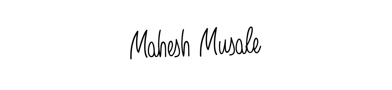 How to make Mahesh Musale name signature. Use Angelique-Rose-font-FFP style for creating short signs online. This is the latest handwritten sign. Mahesh Musale signature style 5 images and pictures png