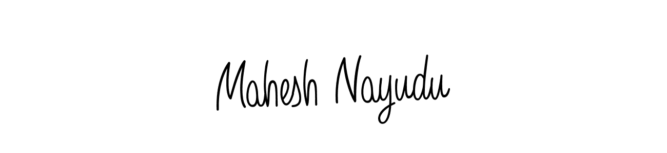 Create a beautiful signature design for name Mahesh Nayudu. With this signature (Angelique-Rose-font-FFP) fonts, you can make a handwritten signature for free. Mahesh Nayudu signature style 5 images and pictures png
