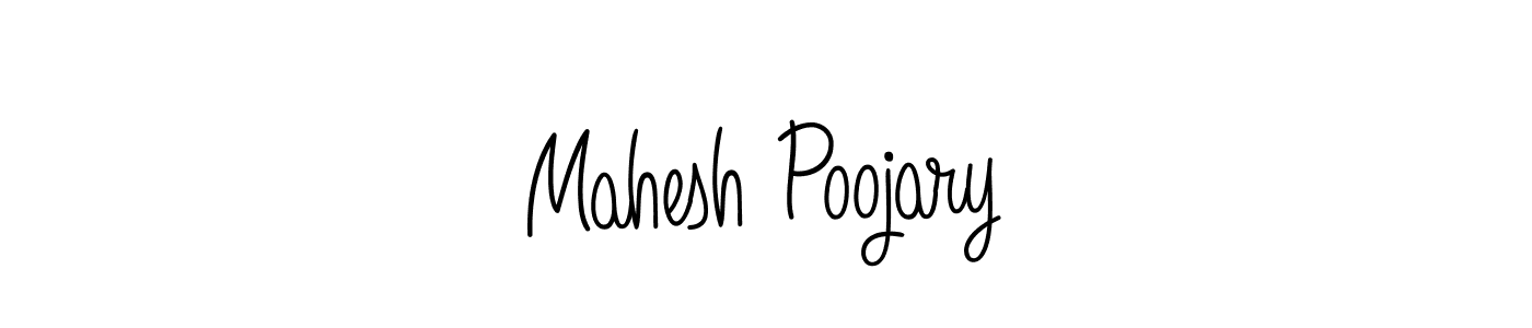 How to Draw Mahesh Poojary signature style? Angelique-Rose-font-FFP is a latest design signature styles for name Mahesh Poojary. Mahesh Poojary signature style 5 images and pictures png