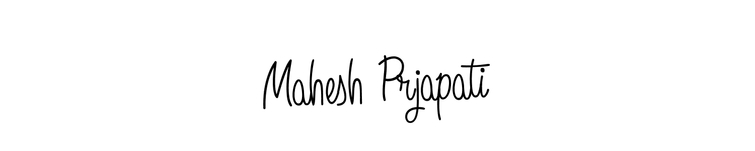 How to make Mahesh Prjapati name signature. Use Angelique-Rose-font-FFP style for creating short signs online. This is the latest handwritten sign. Mahesh Prjapati signature style 5 images and pictures png