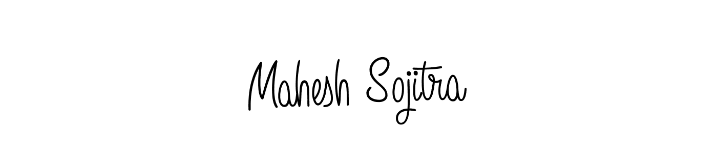 The best way (Angelique-Rose-font-FFP) to make a short signature is to pick only two or three words in your name. The name Mahesh Sojitra include a total of six letters. For converting this name. Mahesh Sojitra signature style 5 images and pictures png