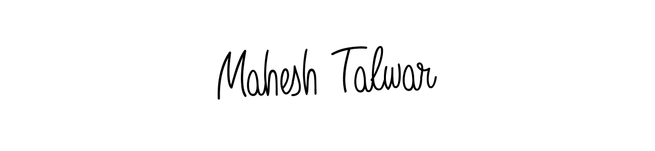 How to make Mahesh Talwar name signature. Use Angelique-Rose-font-FFP style for creating short signs online. This is the latest handwritten sign. Mahesh Talwar signature style 5 images and pictures png