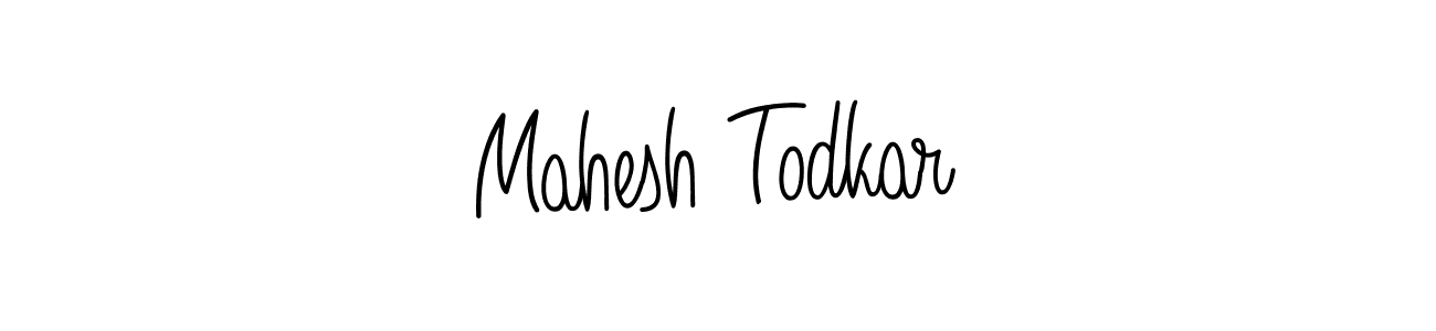 Use a signature maker to create a handwritten signature online. With this signature software, you can design (Angelique-Rose-font-FFP) your own signature for name Mahesh Todkar. Mahesh Todkar signature style 5 images and pictures png