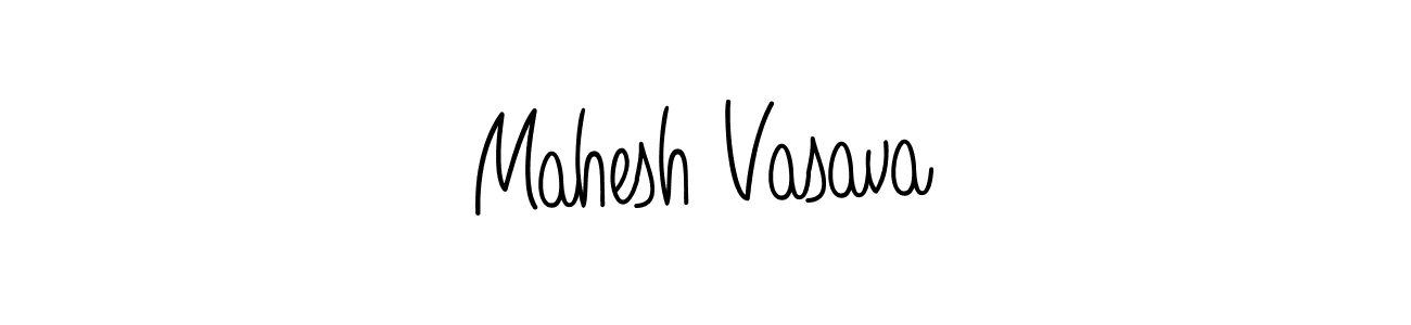 Design your own signature with our free online signature maker. With this signature software, you can create a handwritten (Angelique-Rose-font-FFP) signature for name Mahesh Vasava. Mahesh Vasava signature style 5 images and pictures png