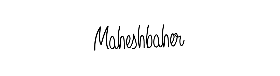 Make a beautiful signature design for name Maheshbaher. With this signature (Angelique-Rose-font-FFP) style, you can create a handwritten signature for free. Maheshbaher signature style 5 images and pictures png