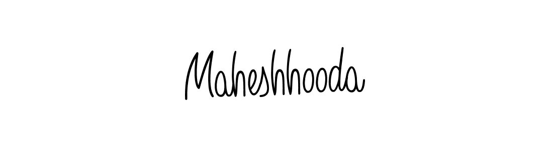 Use a signature maker to create a handwritten signature online. With this signature software, you can design (Angelique-Rose-font-FFP) your own signature for name Maheshhooda. Maheshhooda signature style 5 images and pictures png