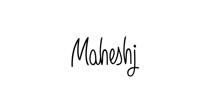 How to Draw Maheshj signature style? Angelique-Rose-font-FFP is a latest design signature styles for name Maheshj. Maheshj signature style 5 images and pictures png