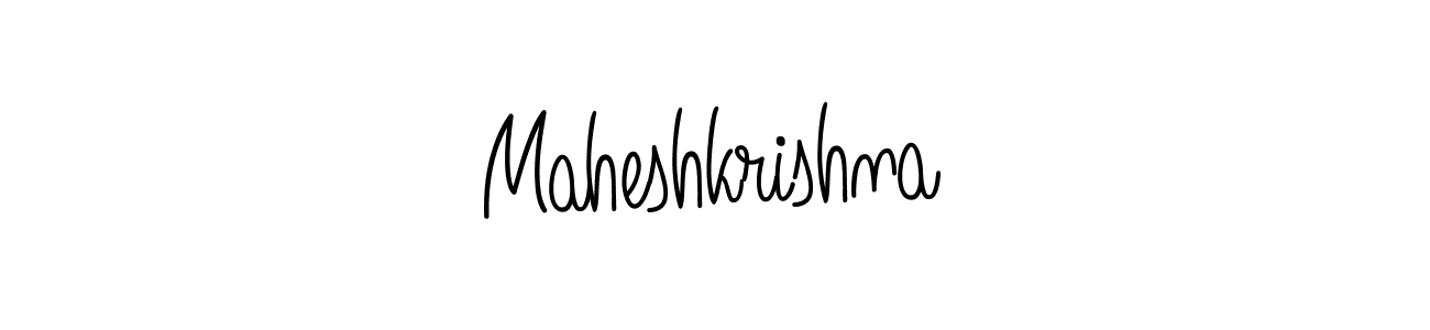 How to make Maheshkrishna name signature. Use Angelique-Rose-font-FFP style for creating short signs online. This is the latest handwritten sign. Maheshkrishna signature style 5 images and pictures png