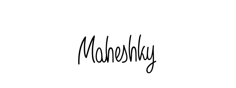 How to make Maheshky signature? Angelique-Rose-font-FFP is a professional autograph style. Create handwritten signature for Maheshky name. Maheshky signature style 5 images and pictures png