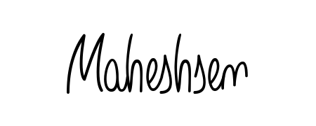Make a beautiful signature design for name Maheshsen. With this signature (Angelique-Rose-font-FFP) style, you can create a handwritten signature for free. Maheshsen signature style 5 images and pictures png