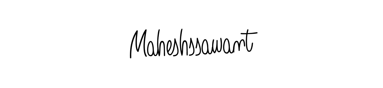 Use a signature maker to create a handwritten signature online. With this signature software, you can design (Angelique-Rose-font-FFP) your own signature for name Maheshssawant. Maheshssawant signature style 5 images and pictures png