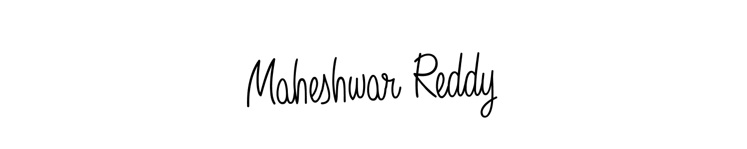 The best way (Angelique-Rose-font-FFP) to make a short signature is to pick only two or three words in your name. The name Maheshwar Reddy include a total of six letters. For converting this name. Maheshwar Reddy signature style 5 images and pictures png