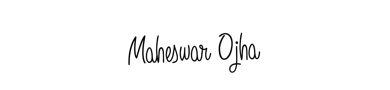 Make a short Maheswar Ojha signature style. Manage your documents anywhere anytime using Angelique-Rose-font-FFP. Create and add eSignatures, submit forms, share and send files easily. Maheswar Ojha signature style 5 images and pictures png