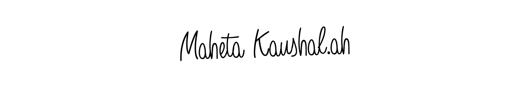 if you are searching for the best signature style for your name Maheta Kaushal.ah. so please give up your signature search. here we have designed multiple signature styles  using Angelique-Rose-font-FFP. Maheta Kaushal.ah signature style 5 images and pictures png