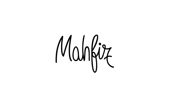 How to make Mahfiz name signature. Use Angelique-Rose-font-FFP style for creating short signs online. This is the latest handwritten sign. Mahfiz signature style 5 images and pictures png