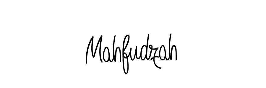 Design your own signature with our free online signature maker. With this signature software, you can create a handwritten (Angelique-Rose-font-FFP) signature for name Mahfudzah. Mahfudzah signature style 5 images and pictures png