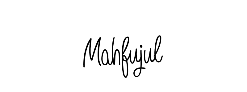 Make a beautiful signature design for name Mahfujul. With this signature (Angelique-Rose-font-FFP) style, you can create a handwritten signature for free. Mahfujul signature style 5 images and pictures png