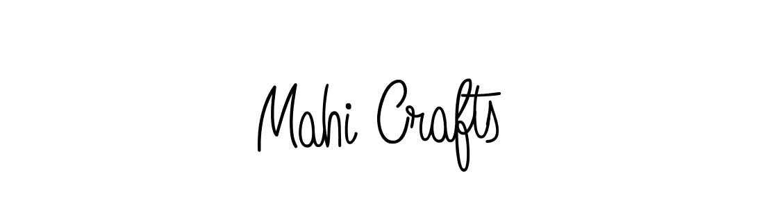 Make a beautiful signature design for name Mahi Crafts. With this signature (Angelique-Rose-font-FFP) style, you can create a handwritten signature for free. Mahi Crafts signature style 5 images and pictures png
