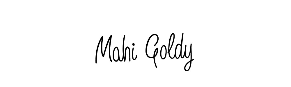 Design your own signature with our free online signature maker. With this signature software, you can create a handwritten (Angelique-Rose-font-FFP) signature for name Mahi Goldy. Mahi Goldy signature style 5 images and pictures png