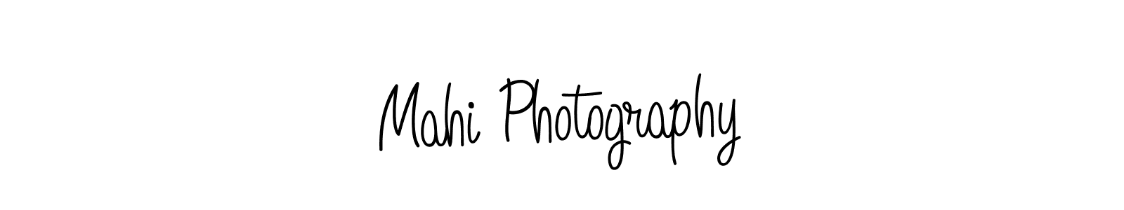 Make a beautiful signature design for name Mahi Photography. With this signature (Angelique-Rose-font-FFP) style, you can create a handwritten signature for free. Mahi Photography signature style 5 images and pictures png