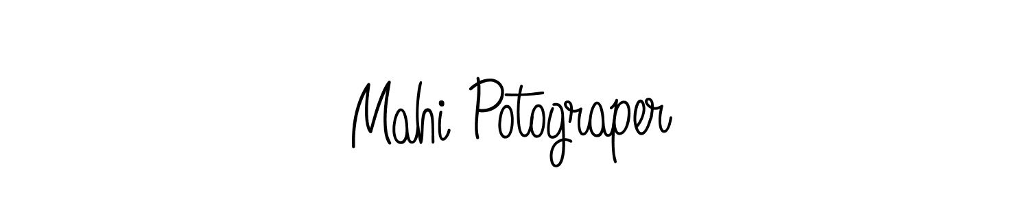 Mahi Potograper stylish signature style. Best Handwritten Sign (Angelique-Rose-font-FFP) for my name. Handwritten Signature Collection Ideas for my name Mahi Potograper. Mahi Potograper signature style 5 images and pictures png