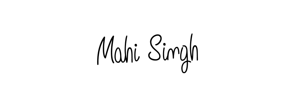 You should practise on your own different ways (Angelique-Rose-font-FFP) to write your name (Mahi Singh) in signature. don't let someone else do it for you. Mahi Singh signature style 5 images and pictures png