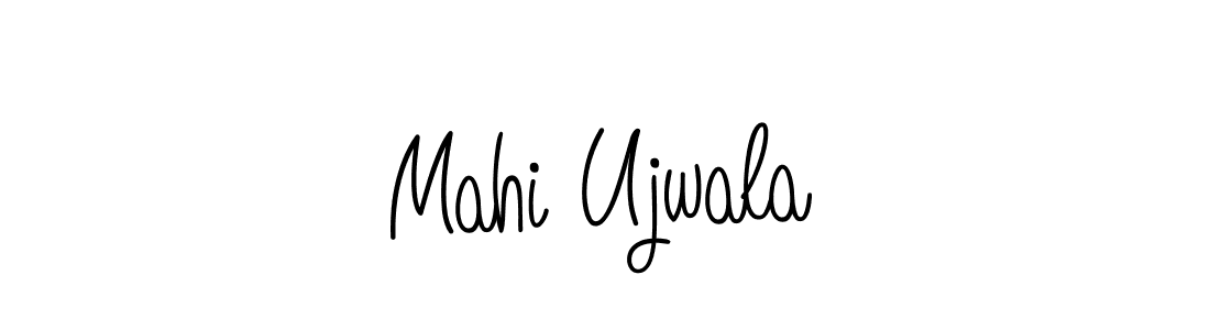Also we have Mahi Ujwala name is the best signature style. Create professional handwritten signature collection using Angelique-Rose-font-FFP autograph style. Mahi Ujwala signature style 5 images and pictures png