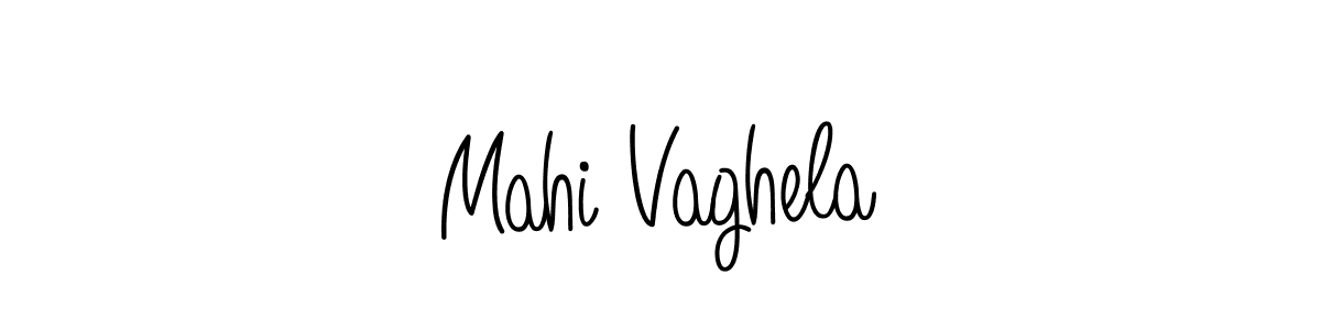 How to make Mahi Vaghela name signature. Use Angelique-Rose-font-FFP style for creating short signs online. This is the latest handwritten sign. Mahi Vaghela signature style 5 images and pictures png