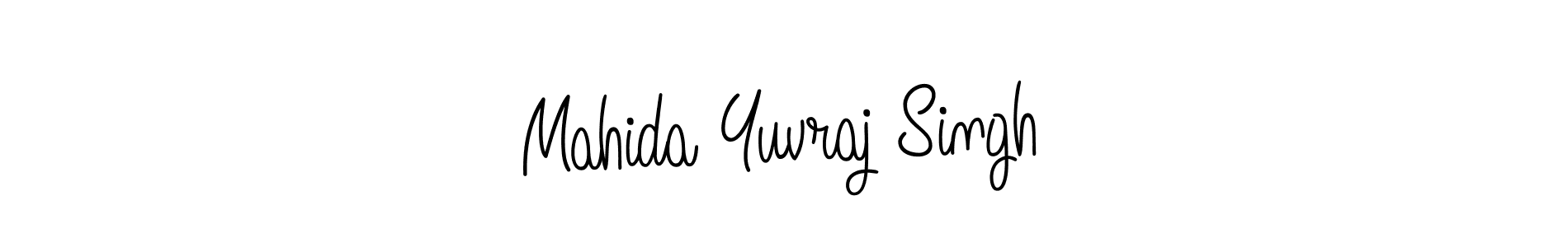 Create a beautiful signature design for name Mahida Yuvraj Singh. With this signature (Angelique-Rose-font-FFP) fonts, you can make a handwritten signature for free. Mahida Yuvraj Singh signature style 5 images and pictures png