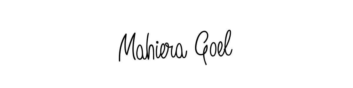 if you are searching for the best signature style for your name Mahiera Goel. so please give up your signature search. here we have designed multiple signature styles  using Angelique-Rose-font-FFP. Mahiera Goel signature style 5 images and pictures png